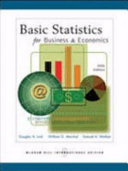 Basic statistics for business and economics [accompanied by a CD-ROM available at the Multimedia Centre]. /