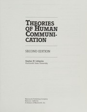 Theories of human communication /