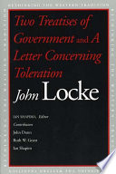 Two treatises of government and a letter concerning toleration /
