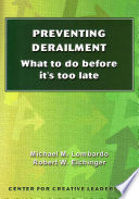 Preventing derailment what to do before it's too late /