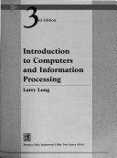 Introduction to computers and information processing /