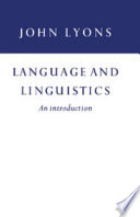 Language and linguistics : an introduction /