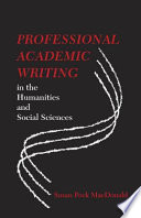 Professional academic writing in the humanities and social sciences