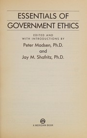 Essentials of government ethics /