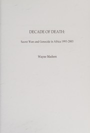 Genocide and covert operations in Africa, 1993-1999 /