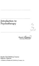 Introduction to psychotherapy /