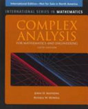 Complex analysis for mathematics and engineering /