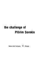 Love, altruism, and world crisis : the challenge of pitirim sorokin /