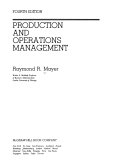 Production and operations management /