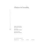 Choices in sexuality /