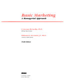 Basic marketing : a managerial approach /