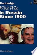 Who's who in Russia since 1900