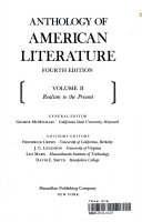 Anthology of American Literature /