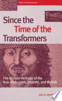 Since the time of the transformers the ancient heritage of the Nuu-chah-nult, Ditidaht, and Makah /