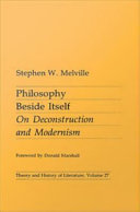 Philosophy beside itself on deconstruction and modernism /