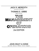 The management of operations /