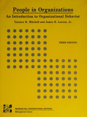People in organizations : an introduction to organizational behavior /