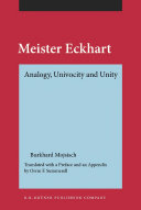 Meister Eckhart analogy, univocity, and unity /