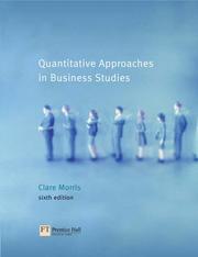 Quantitative approaches in business studies /