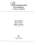 Developmental psychology : a topical approach /