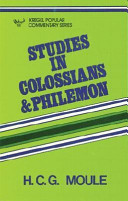 Studies in colossians and philemon /