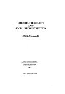 Christian theology and social reconstruction :