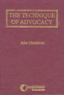 The technique of advocacy /