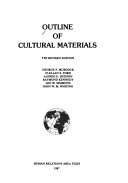 Outline of cultural materials /
