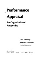 Performance appraisal : an organizational perspective /