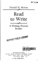 Read to write : a writing process reader /