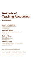 Methods of teaching accounting /