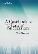 A casebook on the law of succession /