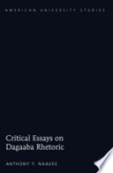Critical essays on Dagaaba rhetoric
