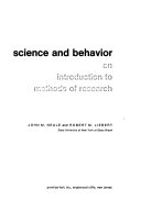 Science and behavior : an introduction to methods of research /