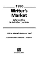 1990 writer's market : Where and how to sell what you write /