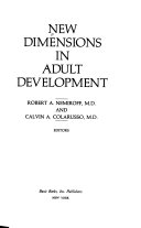 New dimensions in adult development /
