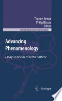 Advancing Phenomenology Essays in Honor of Lester Embree /