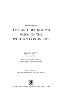 Folk and traditional music of the Western continents /