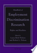 Handbook of Employment Discrimination Research Rights and Realities /
