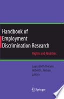 Handbook of Employment Discrimination Research Rights and Realities /