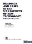 Readings and cases in the management of new technology : an operations perspective /