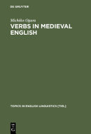 Verbs in Medieval English : differences in verb choice in verse and prose /