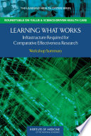 Learning what works infrastructure required for comparative effectiveness research : workshop summary /