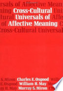 Cross-cultural universals of affective meaning /