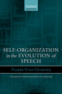 Self-organization in the evolution of speech