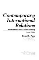 Contemporary international relations : frameworks for understanding /