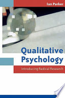 Qualitative psychology introducing radical research /