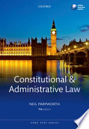 Constitutional and administrative law /