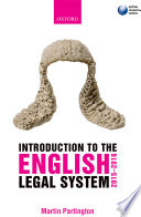 An introduction to the English legal system : 2015-2016 /
