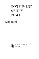 Instrument of thy peace /